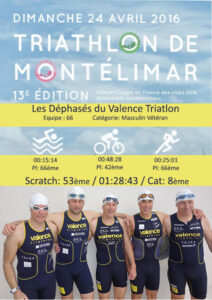 Lire la suite à propos de l’article Triathlon M de Montélimar (24/04/2016)