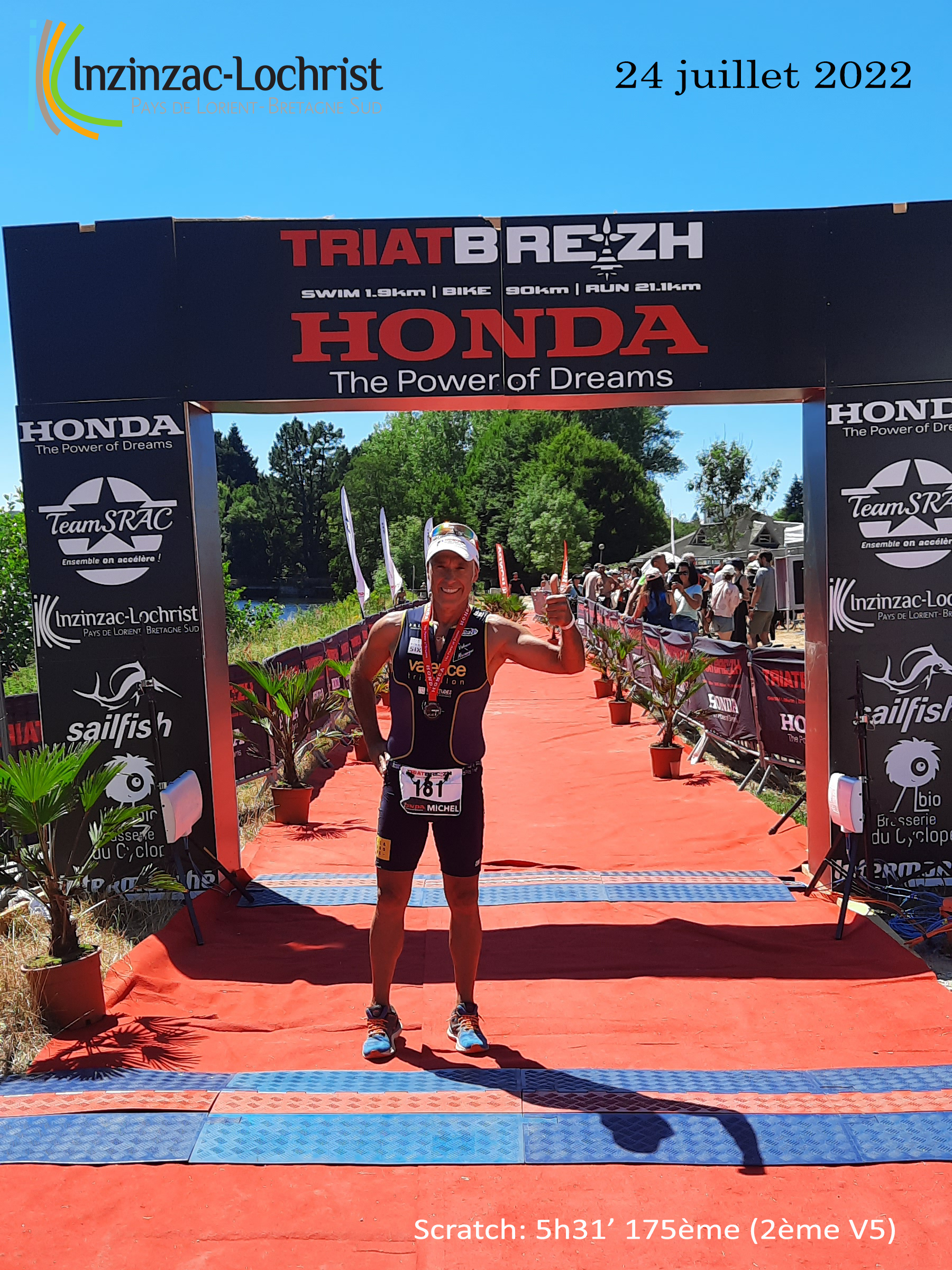 Lire la suite à propos de l’article Triathlon half TriatBreizh (24-07-2022)